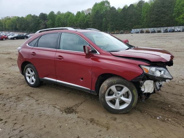 2T2BK1BA9AC065902 - 2010 LEXUS RX 350 RED photo 4