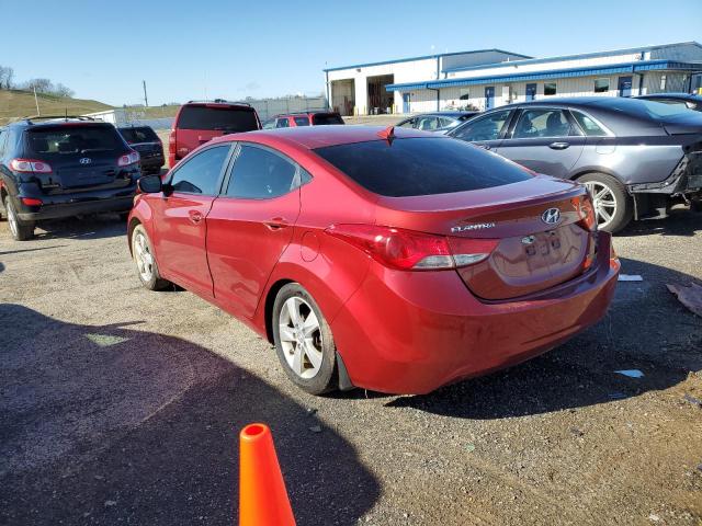 KMHDH4AEXCU458780 - 2012 HYUNDAI ELANTRA GLS ORANGE photo 2