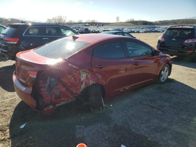 KMHDH4AEXCU458780 - 2012 HYUNDAI ELANTRA GLS ORANGE photo 3