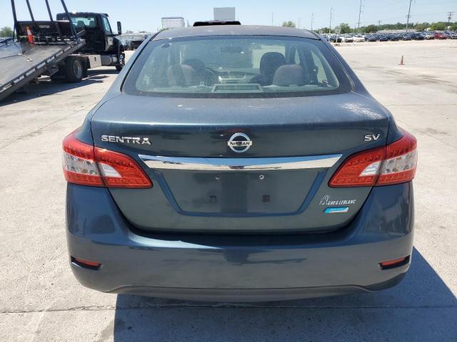 3N1AB7AP5EY308154 - 2014 NISSAN SENTRA S BLUE photo 6