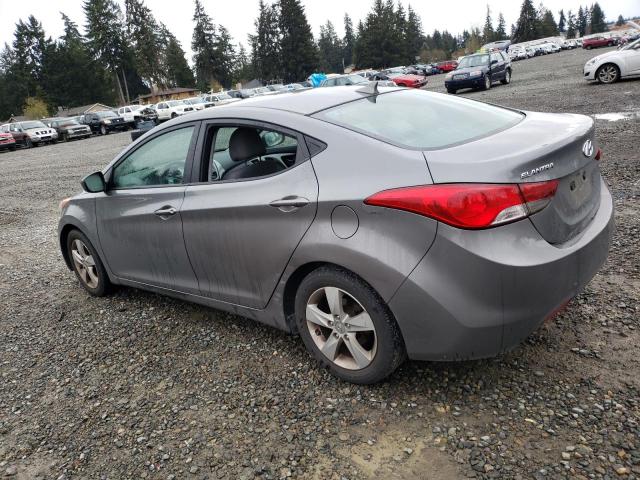 5NPDH4AE1DH342853 - 2013 HYUNDAI ELANTRA GLS GRAY photo 2