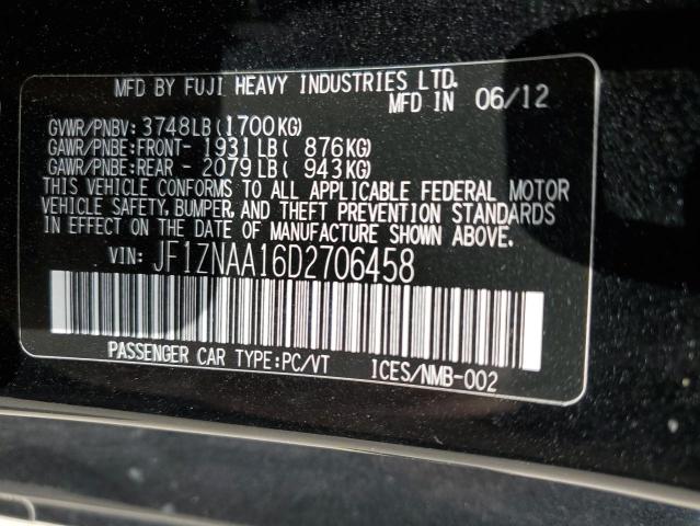 JF1ZNAA16D2706458 - 2013 TOYOTA SCION FR-S 黑色 照片 12