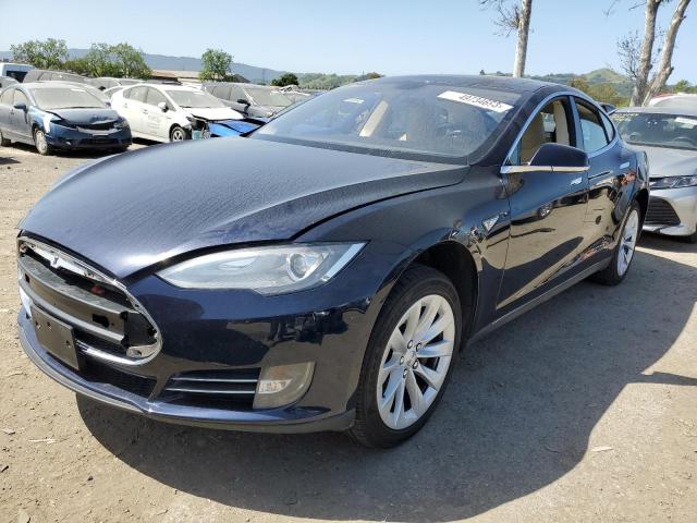 5YJSA1CN8DFP17627 - 2013 TESLA MODEL S Կապույտ լուսանկար 1