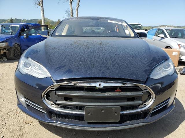 5YJSA1CN8DFP17627 - 2013 TESLA MODEL S Կապույտ լուսանկար 5