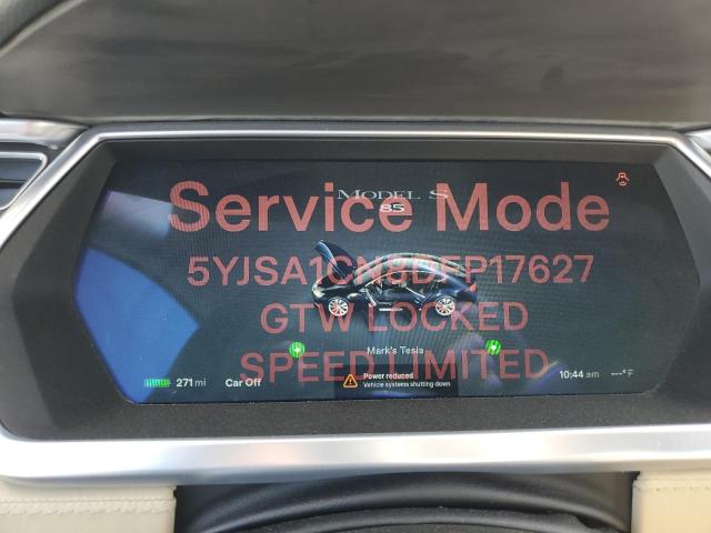 5YJSA1CN8DFP17627 - 2013 TESLA MODEL S Կապույտ լուսանկար 9