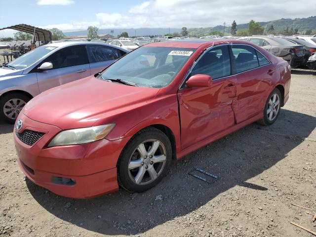 4T1BE46K57U102869 - 2007 TOYOTA CAMRY CE RED photo 1