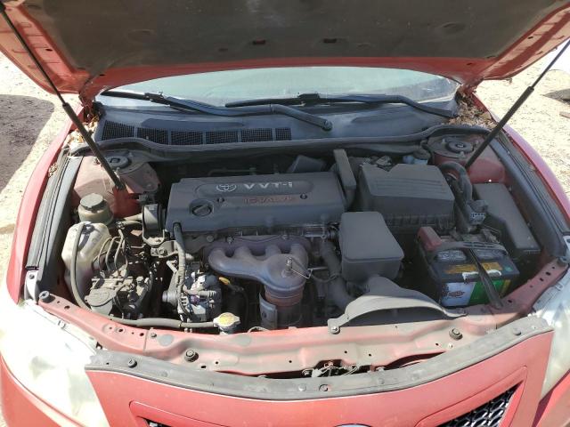 4T1BE46K57U102869 - 2007 TOYOTA CAMRY CE RED photo 11