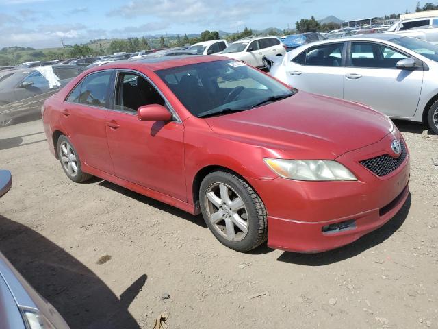 4T1BE46K57U102869 - 2007 TOYOTA CAMRY CE RED photo 4