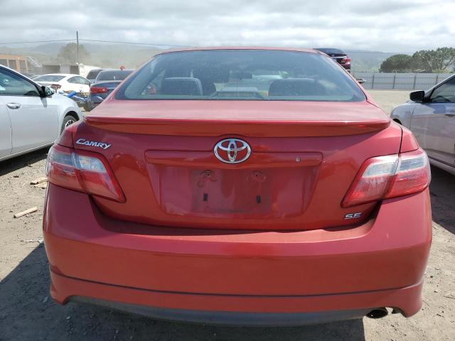 4T1BE46K57U102869 - 2007 TOYOTA CAMRY CE RED photo 6