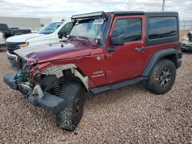 1C4AJWAG1CL122353 - 2012 JEEP WRANGLER SPORT MAROON photo 1