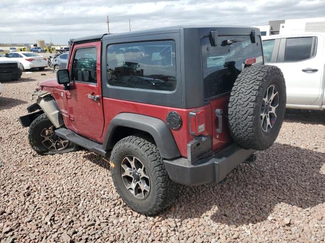 1C4AJWAG1CL122353 - 2012 JEEP WRANGLER SPORT MAROON photo 2