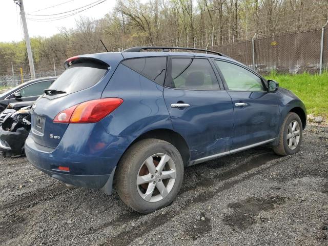 JN8AZ18W09W154196 - 2009 NISSAN MURANO S BLUE photo 3