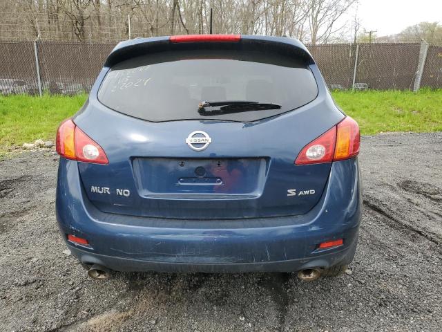 JN8AZ18W09W154196 - 2009 NISSAN MURANO S BLUE photo 6