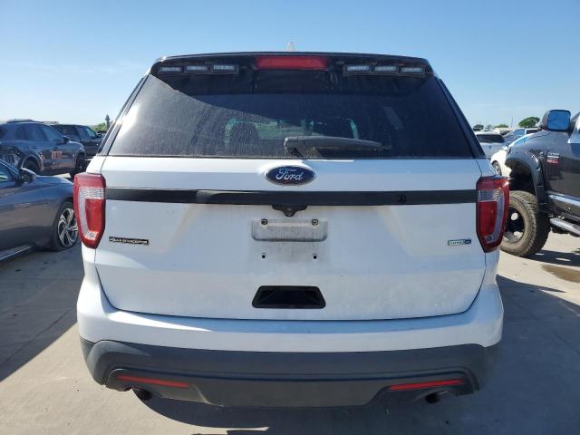 1FM5K8AR0GGB97017 - 2016 FORD EXPLORER POLICE INTERCEPTOR თეთრი ფოტო 6