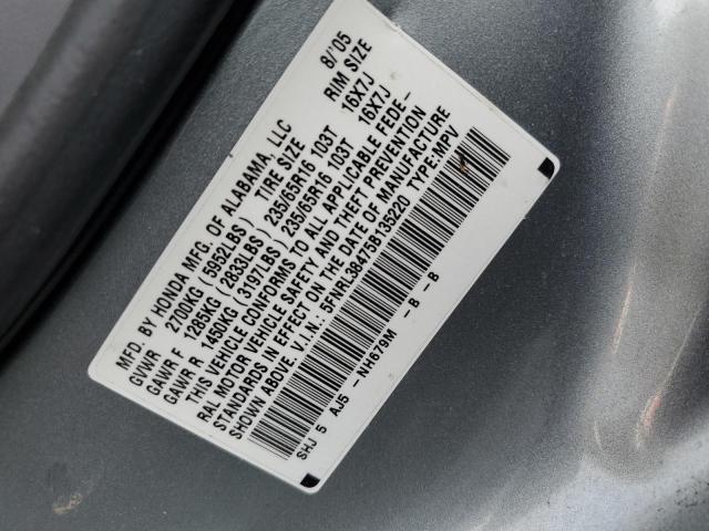 5FNRL38475B135220 - 2005 HONDA ODYSSEY EX GRAY photo 13