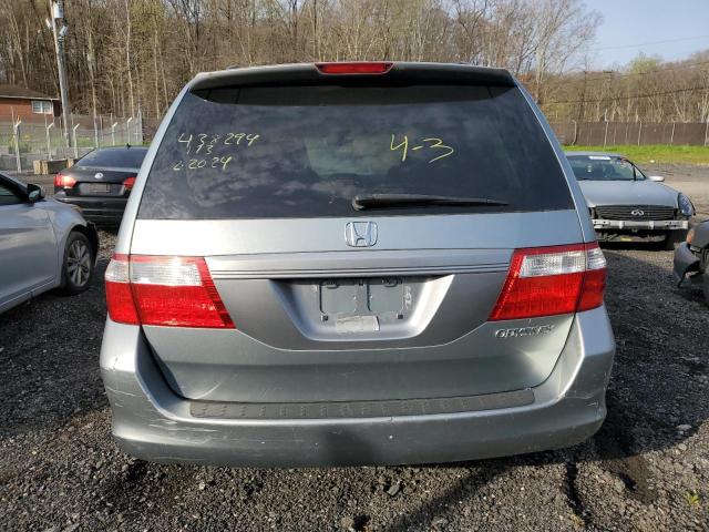 5FNRL38475B135220 - 2005 HONDA ODYSSEY EX GRAY photo 6