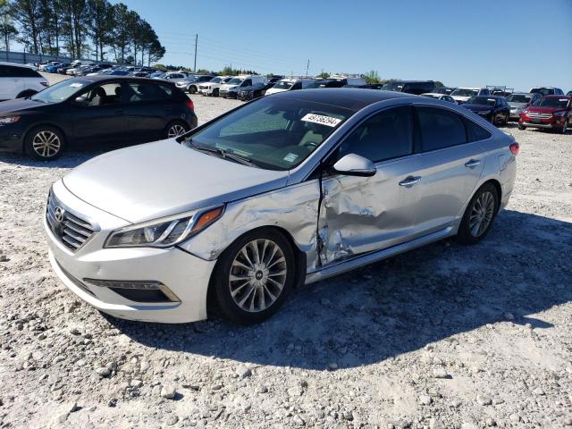 5NPE34AF8FH226757 - 2015 HYUNDAI SONATA SPORT SILVER photo 1