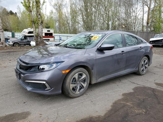 19XFC2F61LE209011 - 2020 HONDA CIVIC LX GRAY photo 1