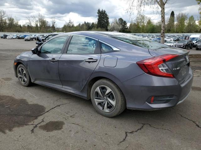 19XFC2F61LE209011 - 2020 HONDA CIVIC LX GRAY photo 2