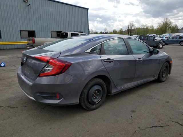 19XFC2F61LE209011 - 2020 HONDA CIVIC LX GRAY photo 3