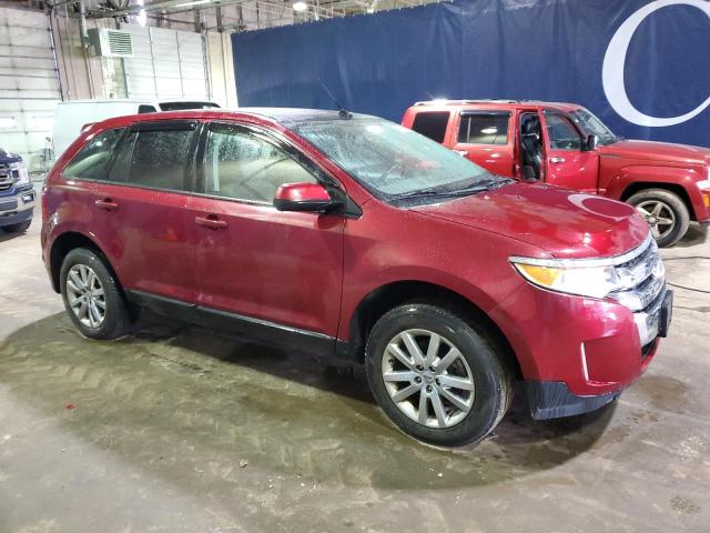 2FMDK4JC9DBA17164 - 2013 FORD EDGE SEL RED photo 4