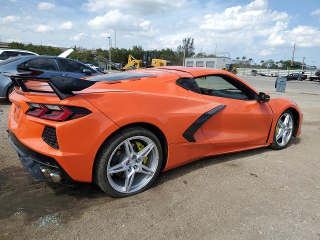 1G1YA2D48M5113060 - 2021 CHEVROLET CORVETTE STINGRAY 1LT ORANGE photo 3