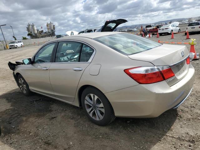 1HGCR2F37DA250126 - 2013 HONDA ACCORD LX TAN photo 2