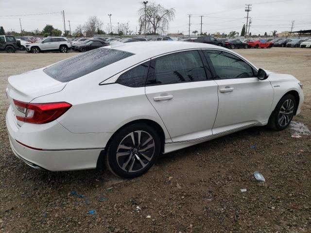 1HGCV3F51NA023387 - 2022 HONDA ACCORD HYBRID EXL WHITE photo 3