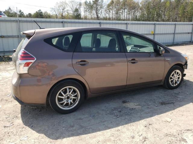 JTDZN3EU2GJ051476 - 2016 TOYOTA PRIUS V BROWN photo 3