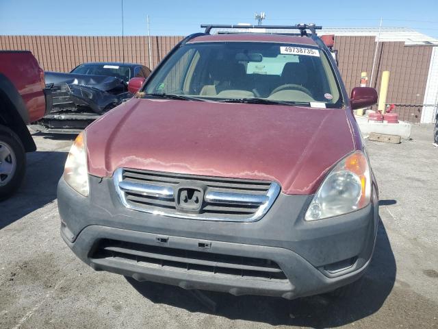 JHLRD78833C026953 - 2003 HONDA CR-V EX BURGUNDY photo 5