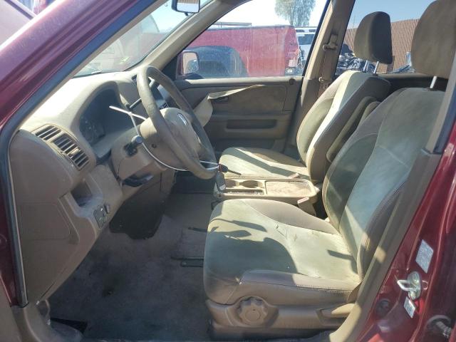 JHLRD78833C026953 - 2003 HONDA CR-V EX BURGUNDY photo 7