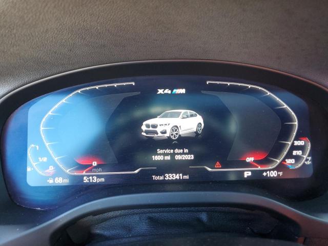 5YMUJ0C00M9H88736 - 2021 BMW X4 M COMPETITION WHITE photo 9