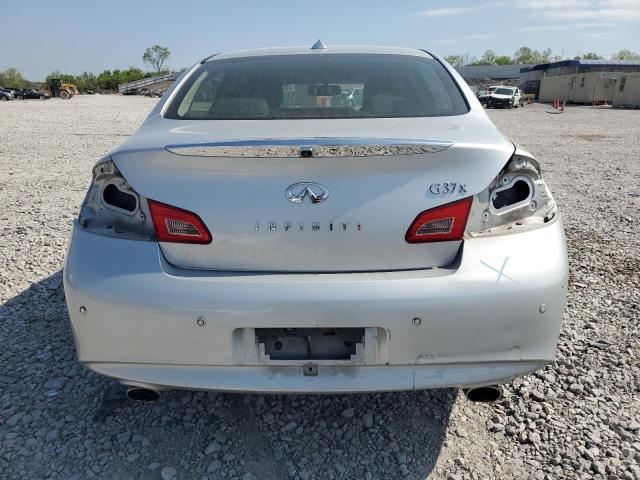 JN1CV6AR1DM755786 - 2013 INFINITI G37 SILVER photo 6