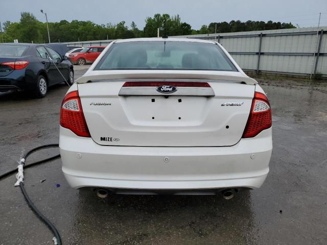 3FAHP0KC8CR196558 - 2012 FORD FUSION SPORT WHITE photo 6