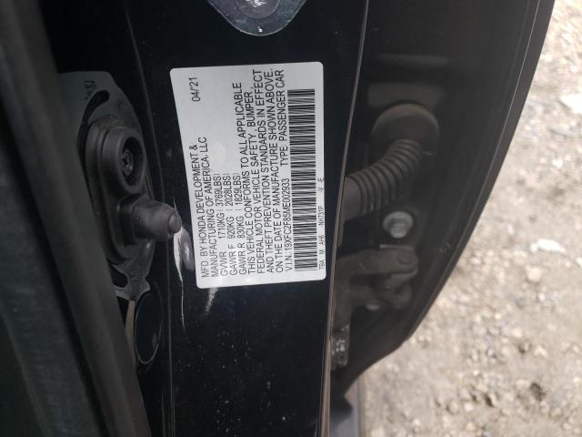 19XFC2F85ME002933 - 2021 HONDA CIVIC SPORT 黑色 照片 12