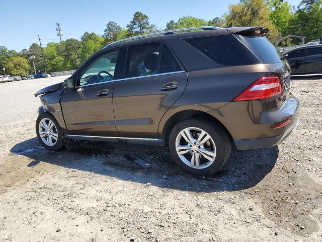 4JGDA5HB6CA035203 - 2012 MERCEDES-BENZ ML 350 4MATIC GOLD photo 2