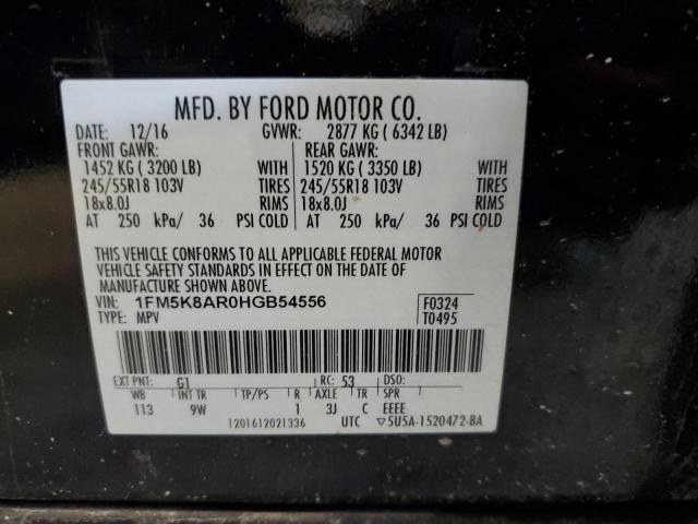 1FM5K8AR0HGB54556 - 2017 FORD EXPLORER POLICE INTERCEPTOR TWO TONE photo 13