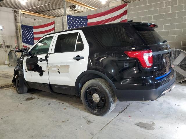 1FM5K8AR0HGB54556 - 2017 FORD EXPLORER POLICE INTERCEPTOR TWO TONE photo 2