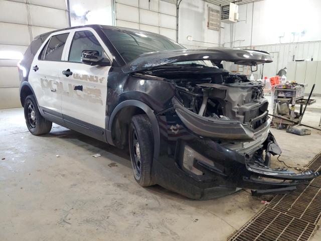 1FM5K8AR0HGB54556 - 2017 FORD EXPLORER POLICE INTERCEPTOR TWO TONE photo 4