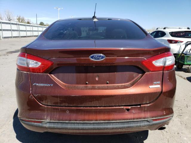 3FA6P0HD5GR341469 - 2016 FORD FUSION SE BROWN photo 6