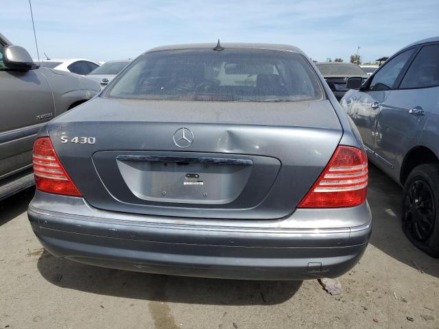 WDBNG70J05A456423 - 2005 MERCEDES-BENZ S 430 GRAY photo 6