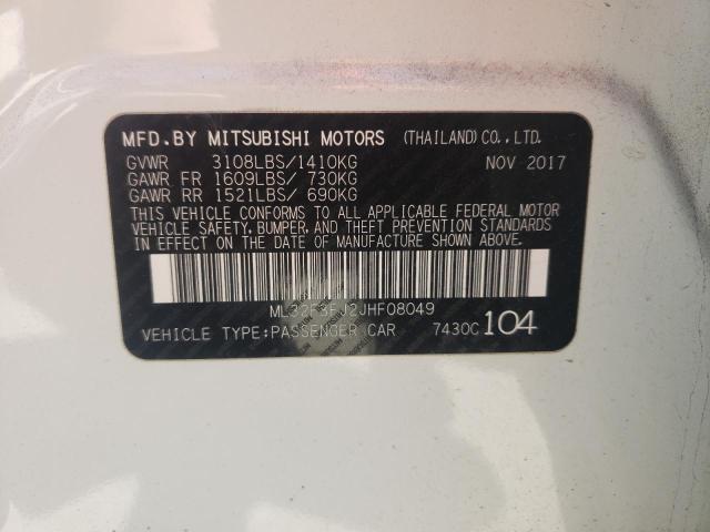 ML32F3FJ2JHF08049 - 2018 MITSUBISHI MIRAGE G4 ES WHITE photo 12