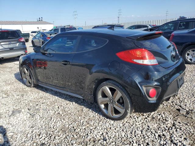 KMHTC6AE9FU217724 - 2015 HYUNDAI VELOSTER TURBO BLACK photo 2