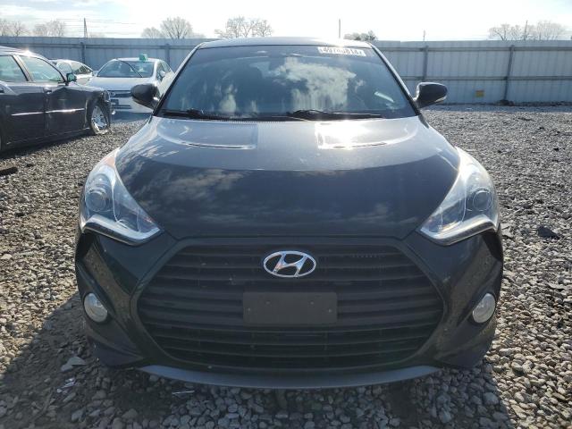 KMHTC6AE9FU217724 - 2015 HYUNDAI VELOSTER TURBO BLACK photo 5