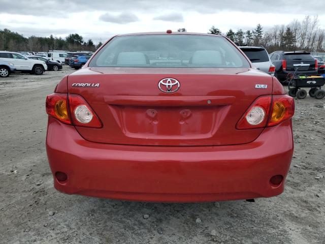 2T1BU40E69C006677 - 2009 TOYOTA COROLLA BASE RED photo 6