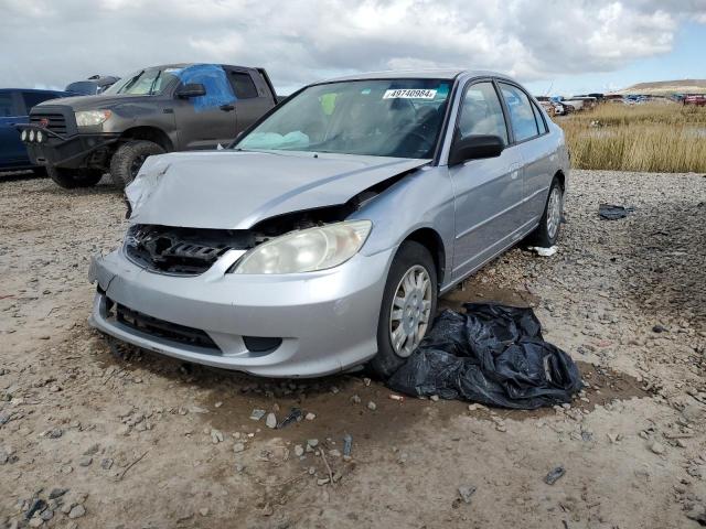 2HGES16535H587758 - 2005 HONDA CIVIC LX SILVER photo 1