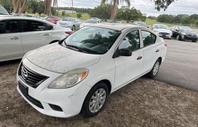 3N1CN7APXEL802779 - 2014 NISSAN VERSA S WHITE photo 2