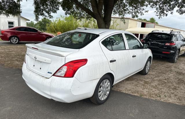 3N1CN7APXEL802779 - 2014 NISSAN VERSA S WHITE photo 4