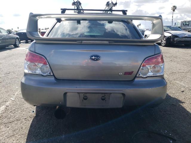 JF1GD76607L522312 - 2007 SUBARU IMPREZA WRX STI GRAY photo 6