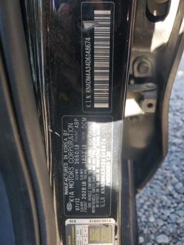 KNADM4A34D6148674 - 2013 KIA RIO LX BLACK photo 12